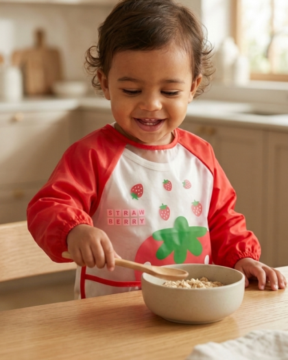 Waterproof Baby Bib  Shirt with Sleeves