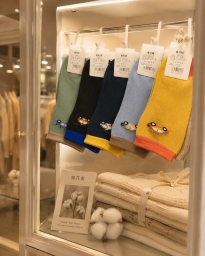 Breathable Cotton Crew Socks for Toddler Boys – Soft Ankle Socks (Age 1 to 3 Years)